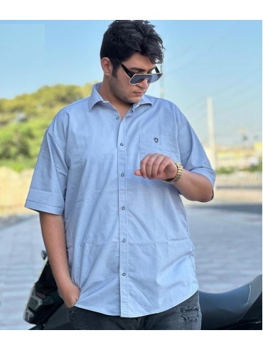 پیراهن نخی سایز بزرگ کد 2649